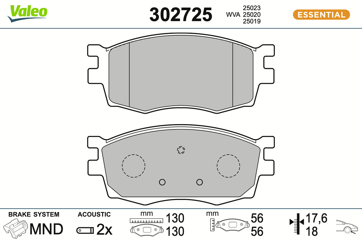 BRAKE PADS FIRST HYUNDAI I20 I FR